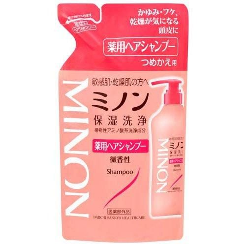 MINON 蜜濃藥用保濕洗髮精補充包 微香 380ml