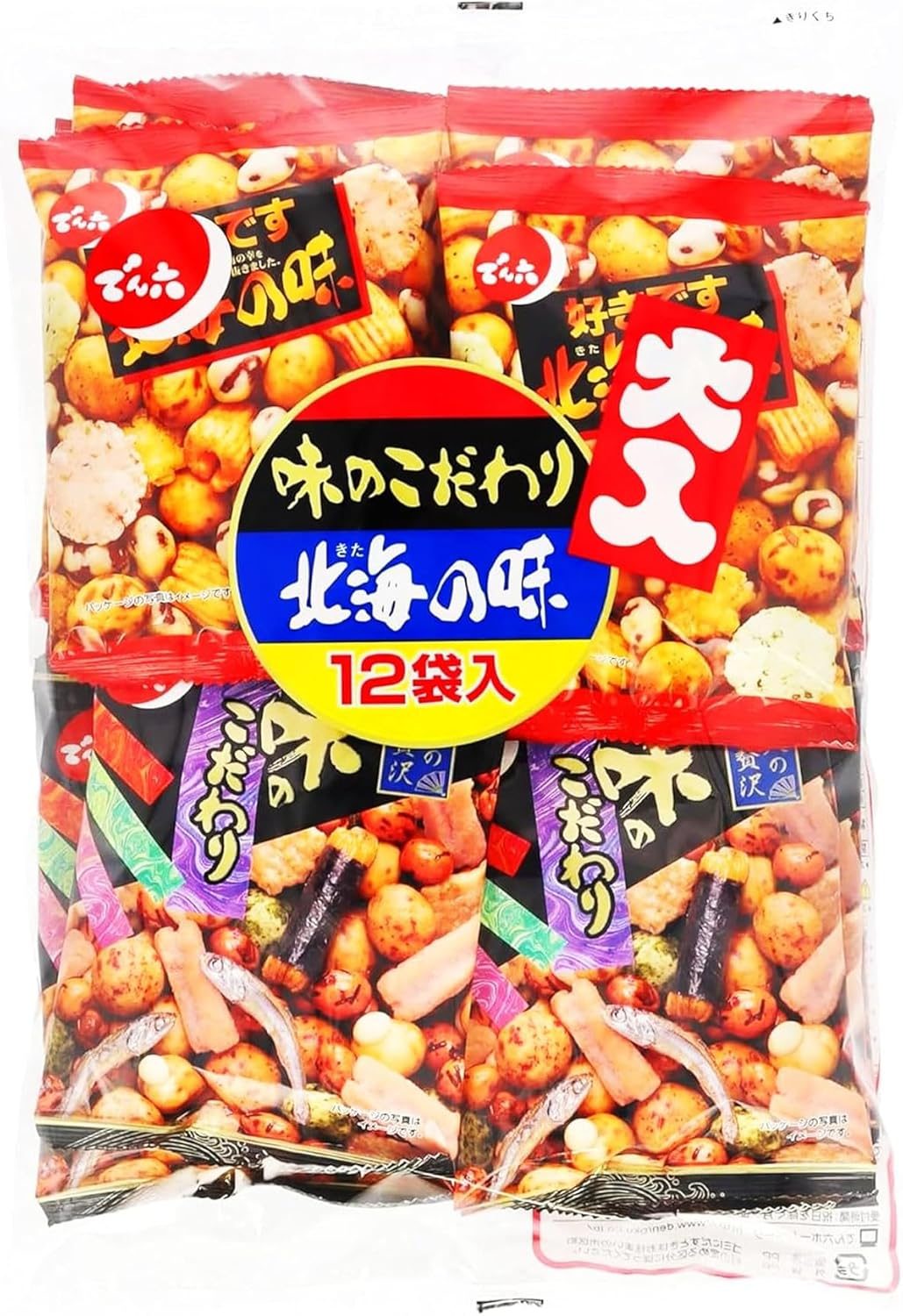 でん六 北海の味菓子 12入